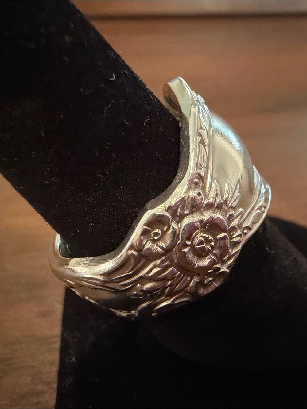 Silver Plated Spoon Ring - Picture 3 of 13